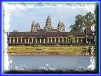 See, vor den Ruinen von Angkor Wat 